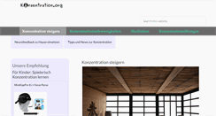 Desktop Screenshot of konzentration.org